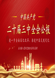 2024二十届三中全会要点解读三中全会精神学习进一步全面深化改革、推进中国式现代化「下载即用」讲党课ppt模板下载党课ppt模板